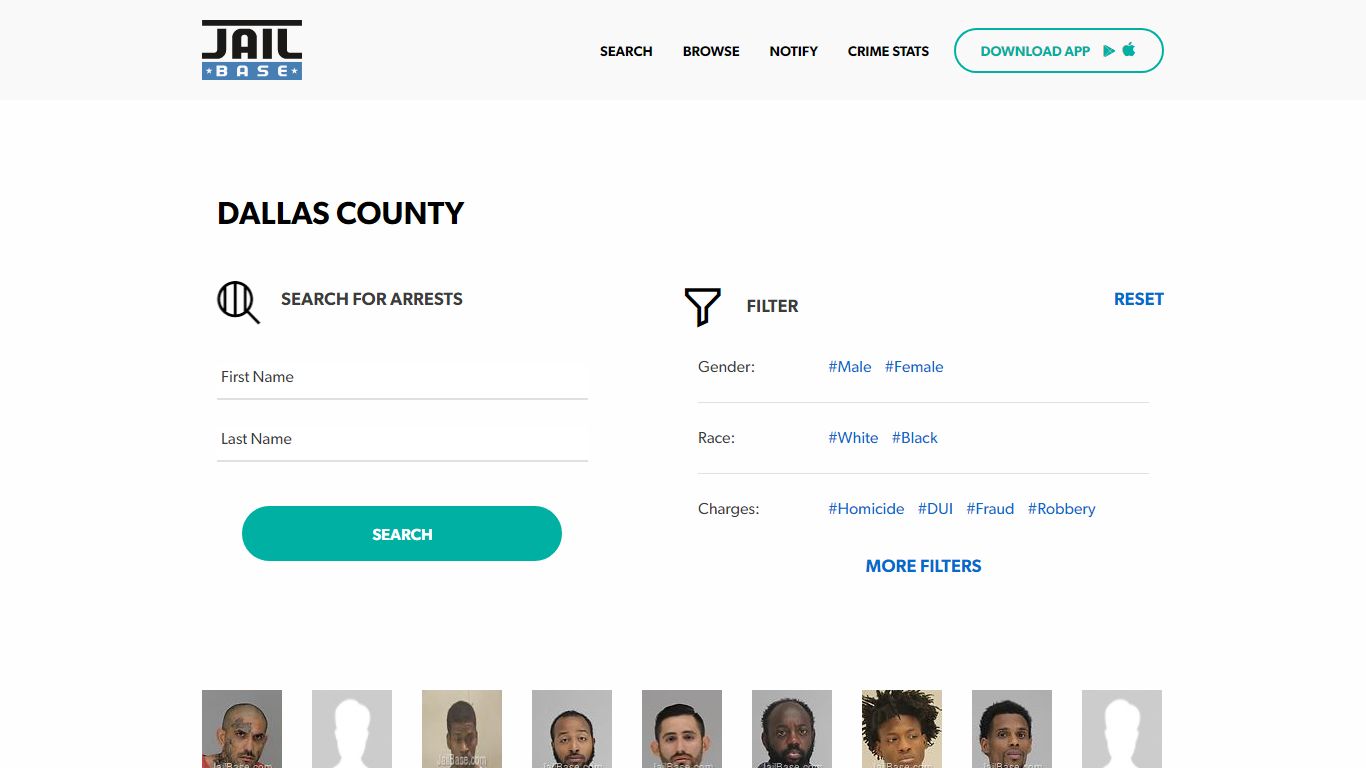 Dallas County Jail Inmate Search and Mugshots | JailBase